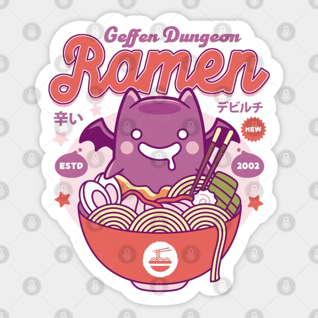 Geffen Dungeon Ramen Sticker by Lagelantee